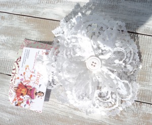 White Lace Large Hair Clip!!Just $6.00 + postage